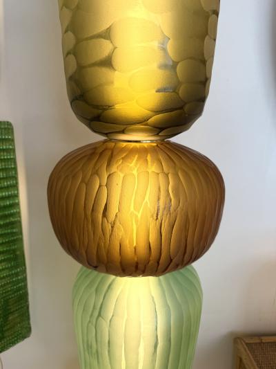 Large Contemporary Totem Murano Glass Floor Lamp by Studio AD Italy