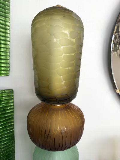 Large Contemporary Totem Murano Glass Floor Lamp by Studio AD Italy
