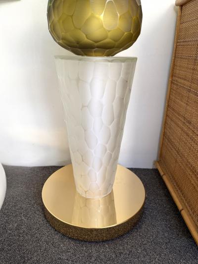 Large Contemporary Totem Murano Glass Floor Lamp by Studio AD Italy