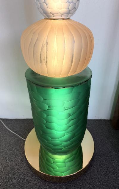 Large Contemporary Totem Murano Glass Floor Lamp by Studio AD Italy