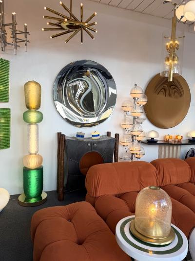 Large Contemporary Totem Murano Glass Floor Lamp by Studio AD Italy