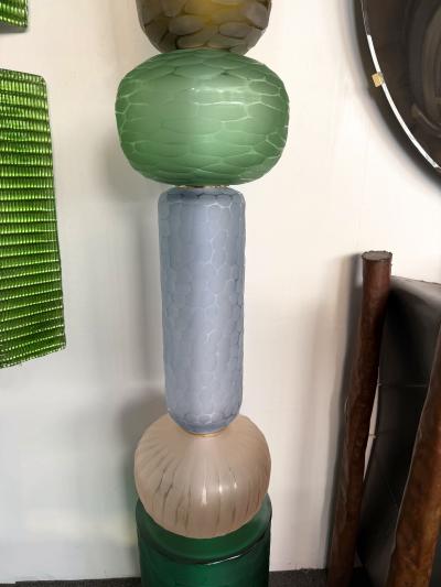 Large Contemporary Totem Murano Glass Floor Lamp by Studio AD Italy