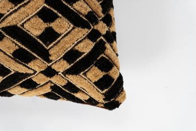 Large Custom Cushion from Vintage African Kuba Cloth