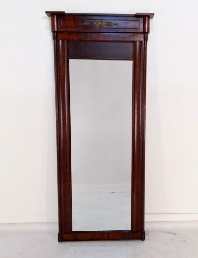 Large Danish Pier Mirror in Mahogany circa 1840
