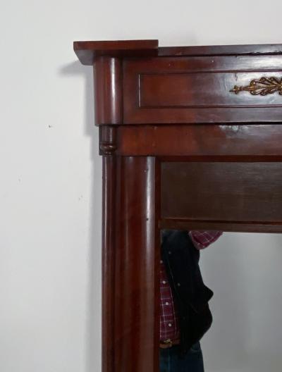 Large Danish Pier Mirror in Mahogany circa 1840