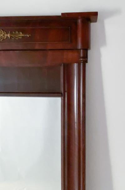 Large Danish Pier Mirror in Mahogany circa 1840