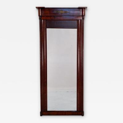 Large Danish Pier Mirror in Mahogany circa 1840