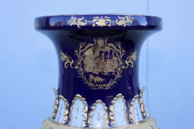 Large Decorative Floor Vases After Richard Klemm Dresden Made By Limoges