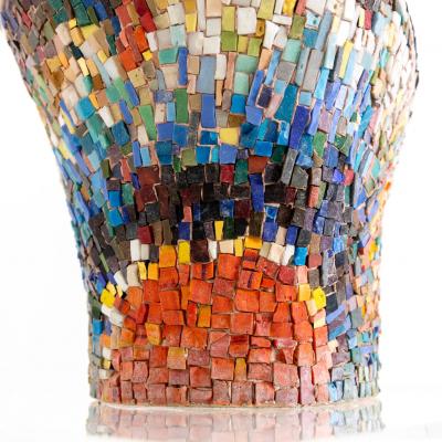 Large Decorative Modernist Floor Vase