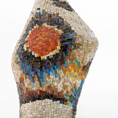 Large Decorative Modernist Floor Vase