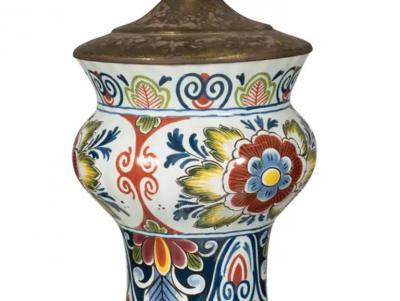 Large Delft Table Lamp