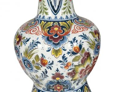 Large Delft Table Lamp