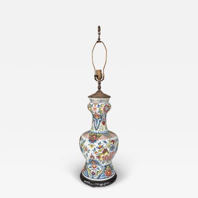 Large Delft Table Lamp