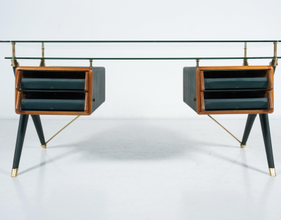 Large Desk By Silvio Berrone from the Bialetti building Omegna Italy 1955