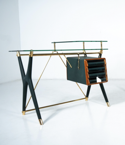 Large Desk By Silvio Berrone from the Bialetti building Omegna Italy 1955