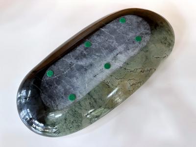 Large Double Kuro Jade M ori Sculpture from New Zealand
