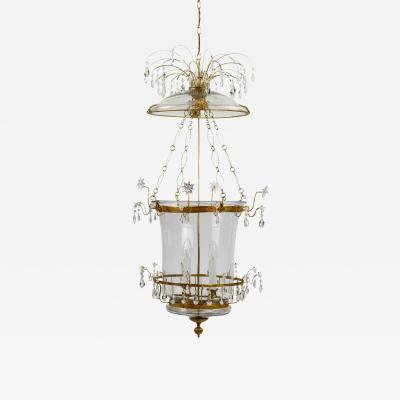 Large Double Light Hanging Lantern Russia Early 19th Century