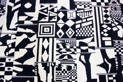 Large Dramatic Danish Modern Hand Woven Wall Hanging or Rug