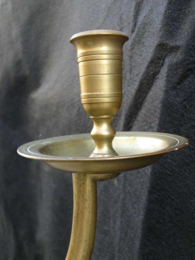 Large Dutch Baroque Style 18 Light Brass Chandelier