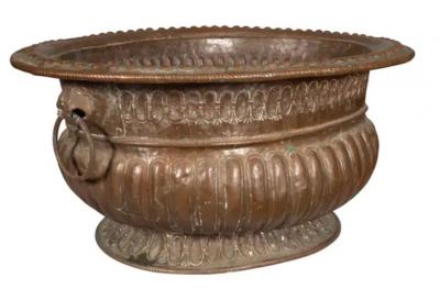Large Dutch Copper Jardiniere