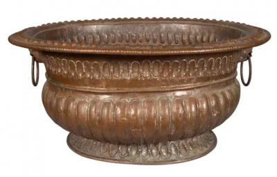 Large Dutch Copper Jardiniere