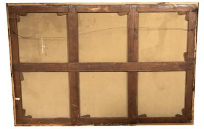 Large Dutch Marine Oil On Canvas Painting