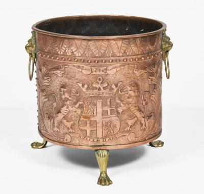 Large Dutch Round Copper Bucket