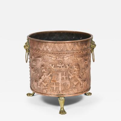 Large Dutch Round Copper Bucket