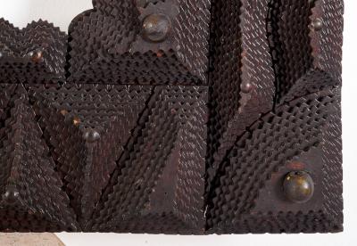 Large Early 20th Century American Tramp Art Frame