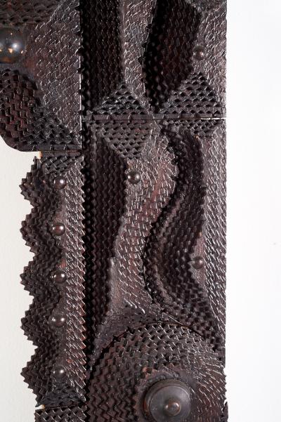 Large Early 20th Century American Tramp Art Frame