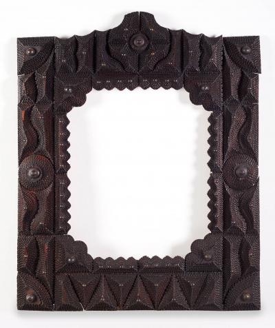 Large Early 20th Century American Tramp Art Frame