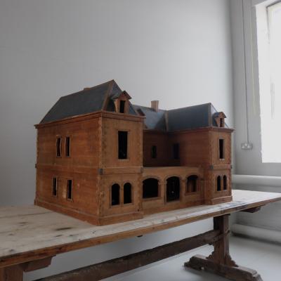 Large Early 20th Century Scratch built Maquette France