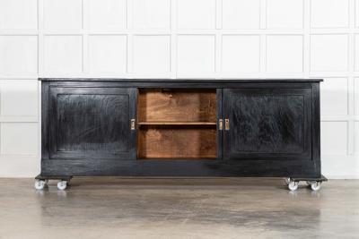 Large Ebonised 19thC French Fruitwood Dresser Base