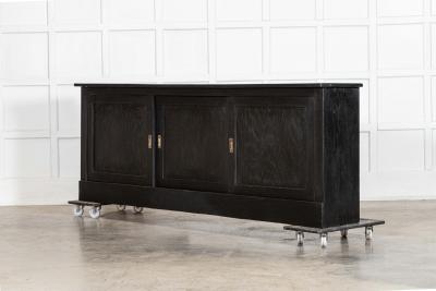 Large Ebonised 19thC French Fruitwood Dresser Base