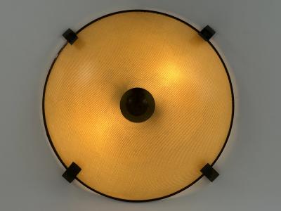 Large Elegant Mid Century Modern Flush Mount or Ceiling Fixture Germany 1950s