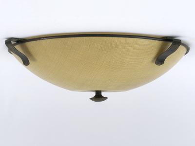 Large Elegant Mid Century Modern Flush Mount or Ceiling Fixture Germany 1950s