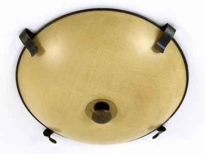 Large Elegant Mid Century Modern Flush Mount or Ceiling Fixture Germany 1950s