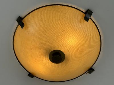 Large Elegant Mid Century Modern Flush Mount or Ceiling Fixture Germany 1950s