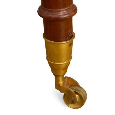 Large Empire period mahogany extending dining table