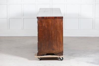 Large English 18thC George I Oak Dresser Base