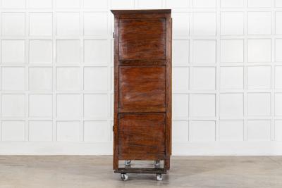 Large English 18thC Yew Housekeepers Cupboard