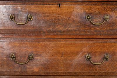 Large English 19thC Oak Housekeepers Cupboard