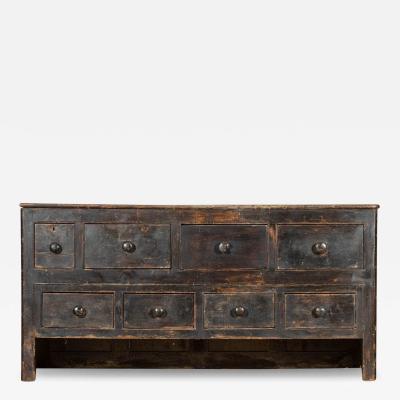 Large English 19thC Pine Dresser Base Counter