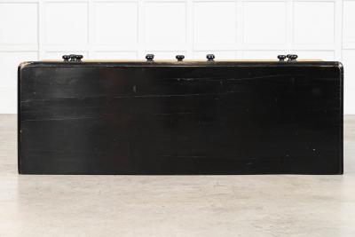 Large English 19thC Pine Dresser Base Drawers