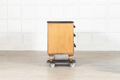 Large English 19thC Pine Dresser Base Drawers