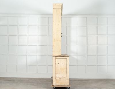 Large English 19thC Pine Open Back Dresser