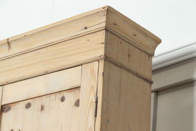 Large English 19thC Pine Open Back Dresser