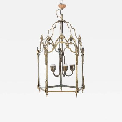 Large English Brass Lantern