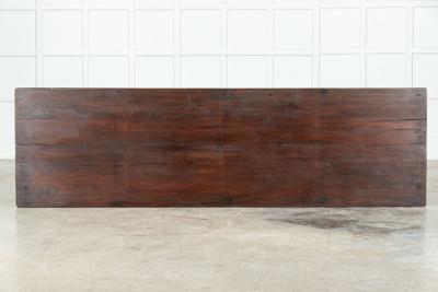 Large English Ebonised Beech Refectory Table