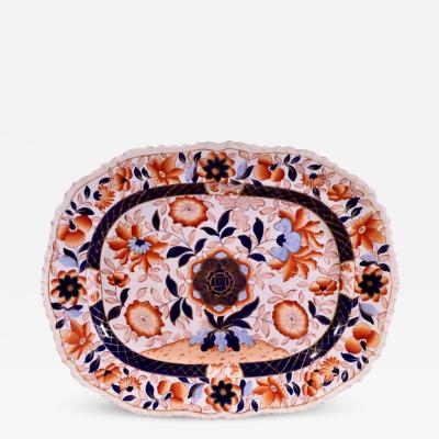 Large English Ironstone Imari Platter